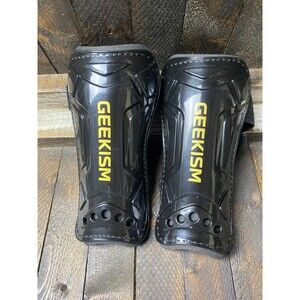 Geekism Sz S Black Soccer Shin Guards For Kids Youth